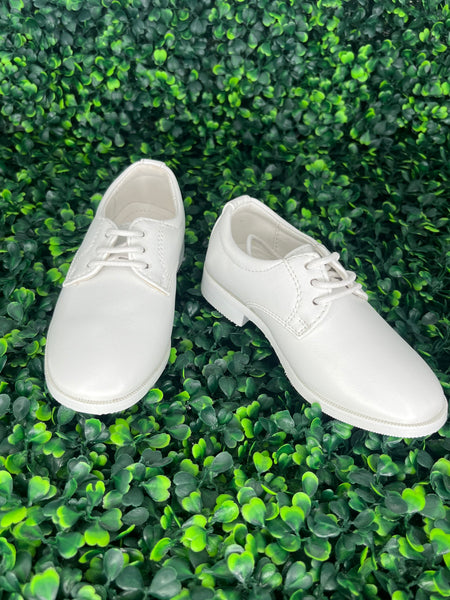 Boys White Dress Shoes 7 Toddler / White