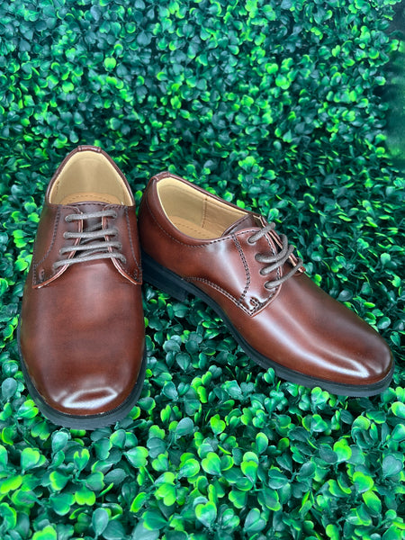 Boys Brown Dress Shoes 6Y / Brown