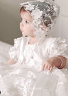 Teter Warm Baptism Cascading Flowers Long Gown - B116