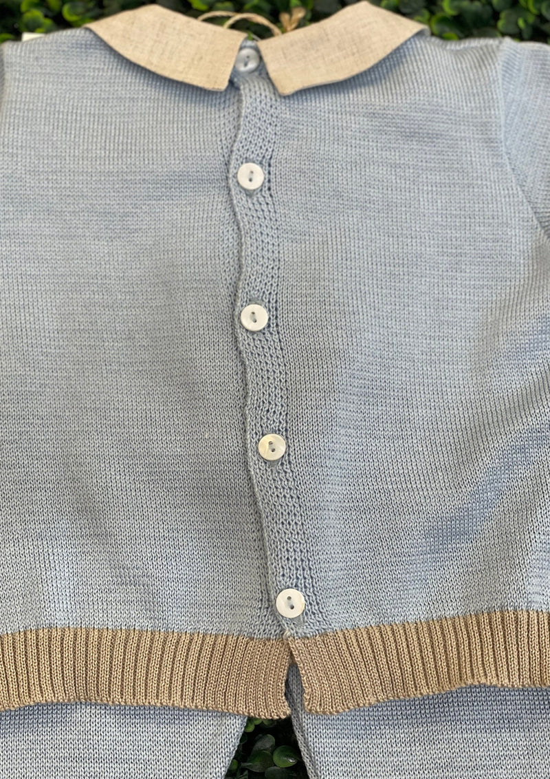 Bimbalo Boys' Italian Cotton Knit 3 Pc Outfit 5549