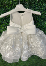 Moon and Star White Lace Full Mia Dress With Hair Clip