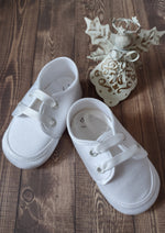 Boys Corded Satin Christening Shoes 3754