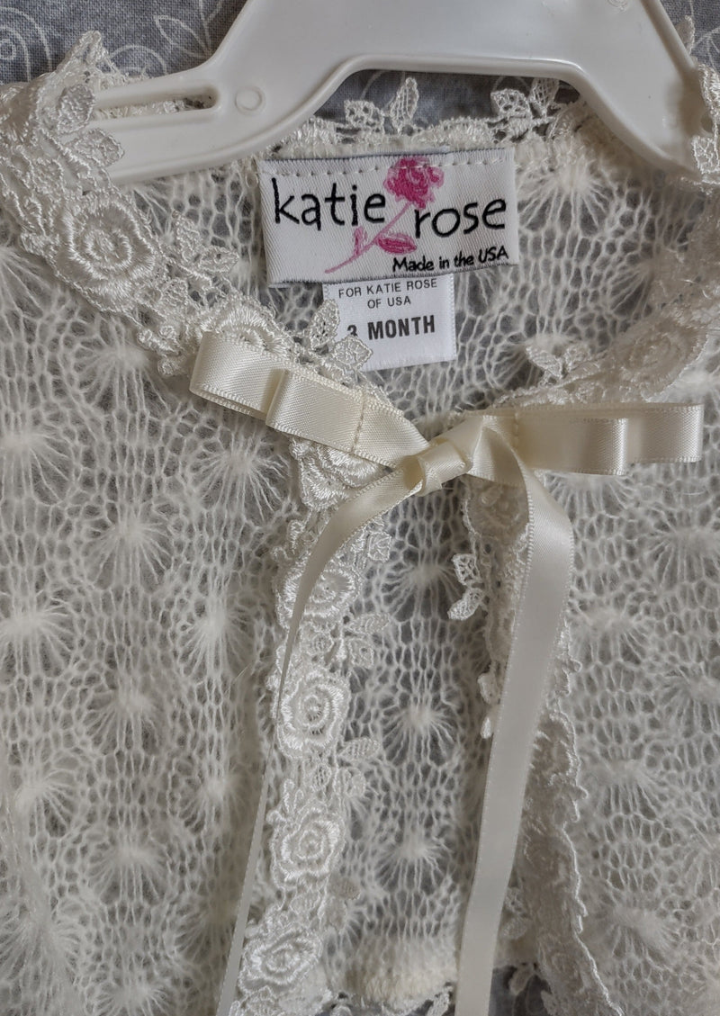 Katie Rose Cashmere Sweater with Rosette Trim KRCashm