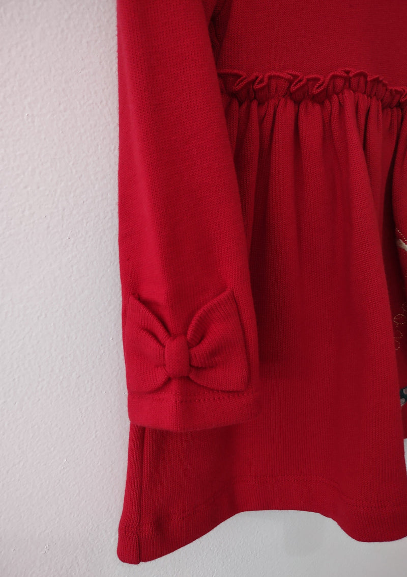 Mayoral Girls' Red Knit Dress 2943