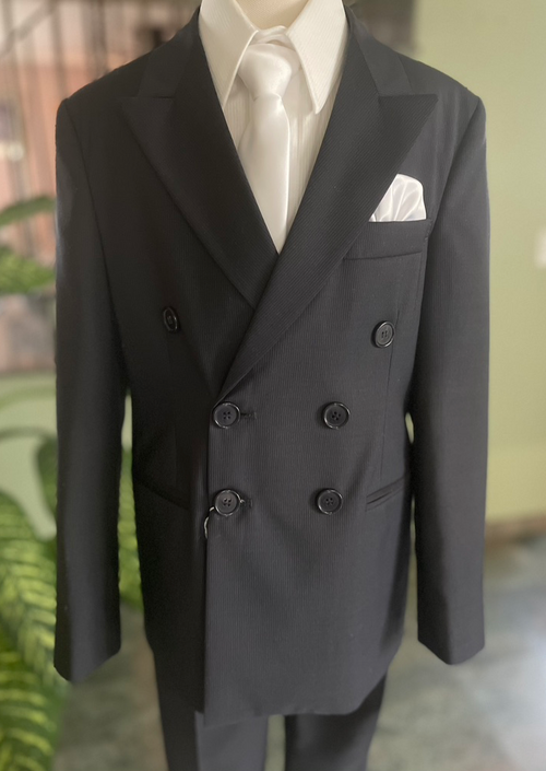 Italian Double Breasted Gaberdine Suit