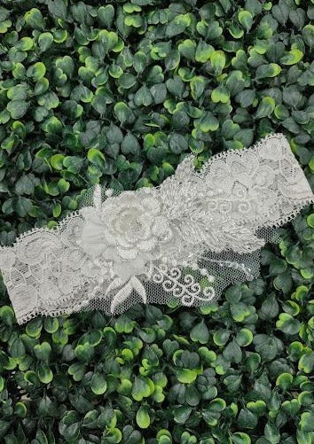 Little Girls’ Lace Headband - Lace & Embroidered Flower by Simply Charming