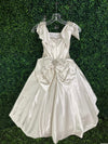 Piccolo Bacio Couture Ivory Satin and Lace Gown Elise