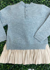 Mayoral Girls' Knit Long Sleeve Pleated Dress