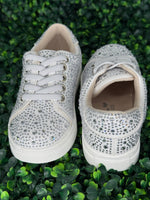 Girls’ Scattered Rhinestone Slip On Sneaker - 5149