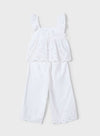 Mayoral Girls’ Fuchsia Linen Two Piece Set 3561