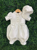 Piccolo Bacio Boys' Regal Lace Massimo Romper