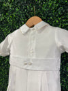 Piccolo Bacio Boys' Shantung Outfit with Jacquard Vest Mark