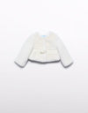 Abel & Lula Girls’ Off White Fur Bolero 5818