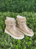 Mayoral Girls' Champagne Faux Fur Lined Ankle Boot 44573