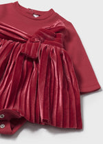 Mayoral Baby Girls’ Velvet Gathered Dress 2812