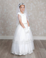 Nan & Jan Lace Tiered Lace Communion Dress Cindy