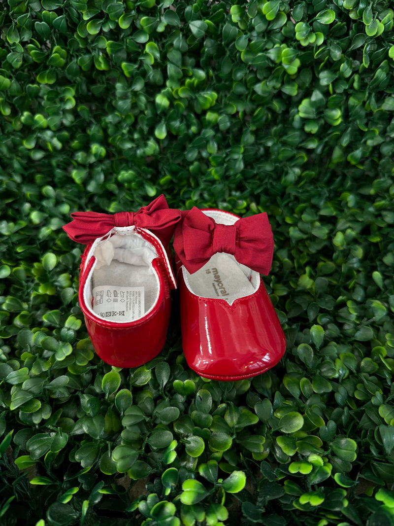 Mayoral Girls’ Infant Red Bow Mary Janes - 9961
