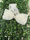 Accessories by Adriana Bow Lace & Rhinestone Bow Headband HB203