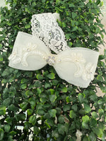Accessories by Adriana Bow Lace & Rhinestone Bow Headband HB203