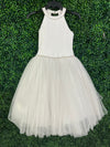 Christie Helen Girls’ Halter Rhinestone Tulle Gown- Sample Sale