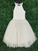 Christie Helen Girls’ Halter Rhinestone Tulle Gown- Sample Sale