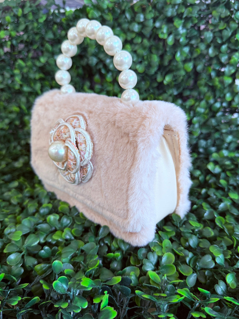 Girls’ Faux Fur Crossbody Bag