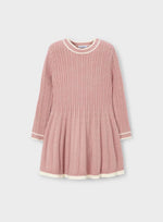 Mayoral Rose Pleated Knit Dress 4920