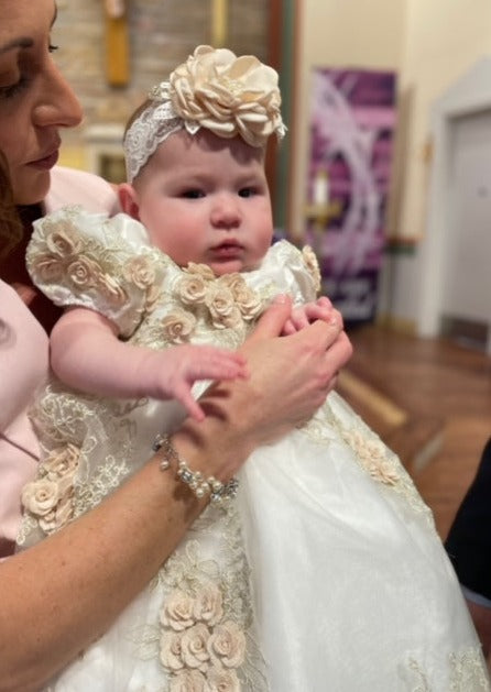 Yying 1 Year Birthday Baby Girl Dresses for Baptism Baby Girl Christening  Gowns Wedding Party Pageant Lace Dress : Amazon.co.uk: Fashion
