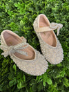 Doe A Dear Girl's Pearl and Rhinestone Shoes