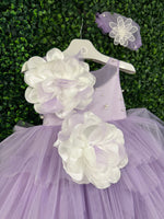 Dolce Bambini Lilac and Pearl Tulle Gown