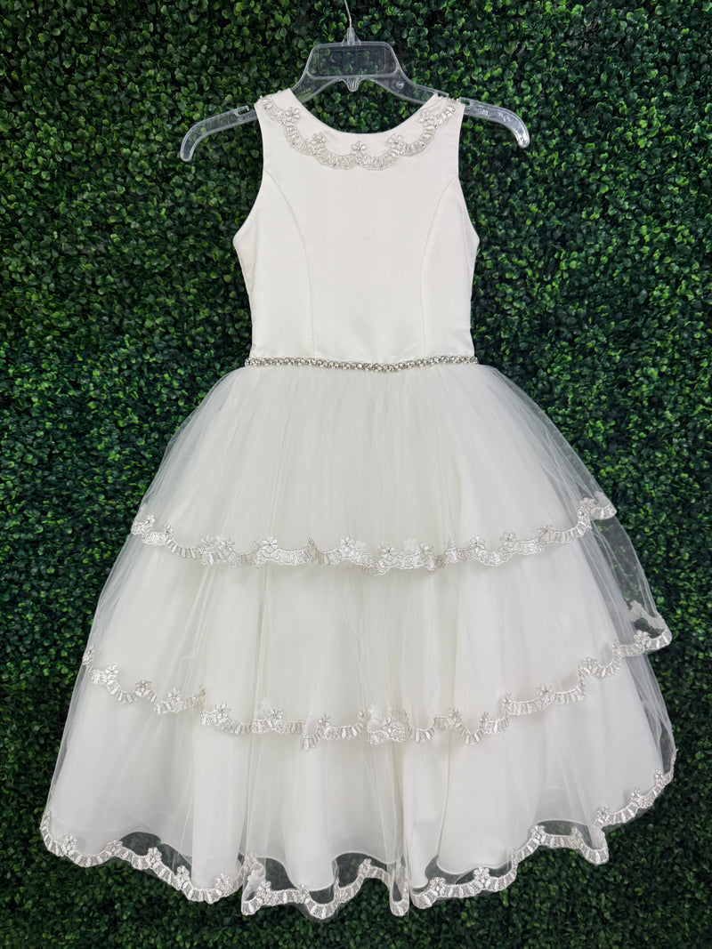 Nan & Jan Tiered Communion Gown - Sample Sale