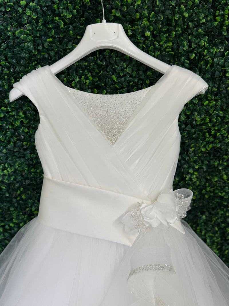 Michelina Bimbi Tiered Shimmer Gown J4213