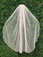 Piccolo Bacio Rhinestone Edge Couture Tulle Veil