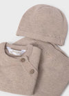 Mayoral Baby Taupe Knit Three Piece Outfit 9981