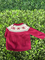 Martin Aranda Boys’ Red Knit Sweater and Corduroy 3 Piece Set