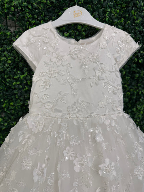 Princess Daliana Girls’ Floral Beaded Gown - Z24199