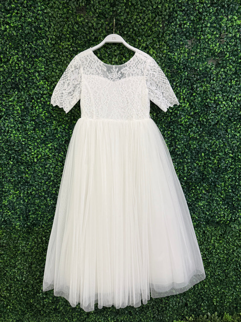 Teter Warm Elbow Sleeve Lace Gown SK25