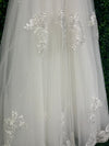 Princess Daliana Floral Lace Appliqué Cathedral Length Dress -Z24338