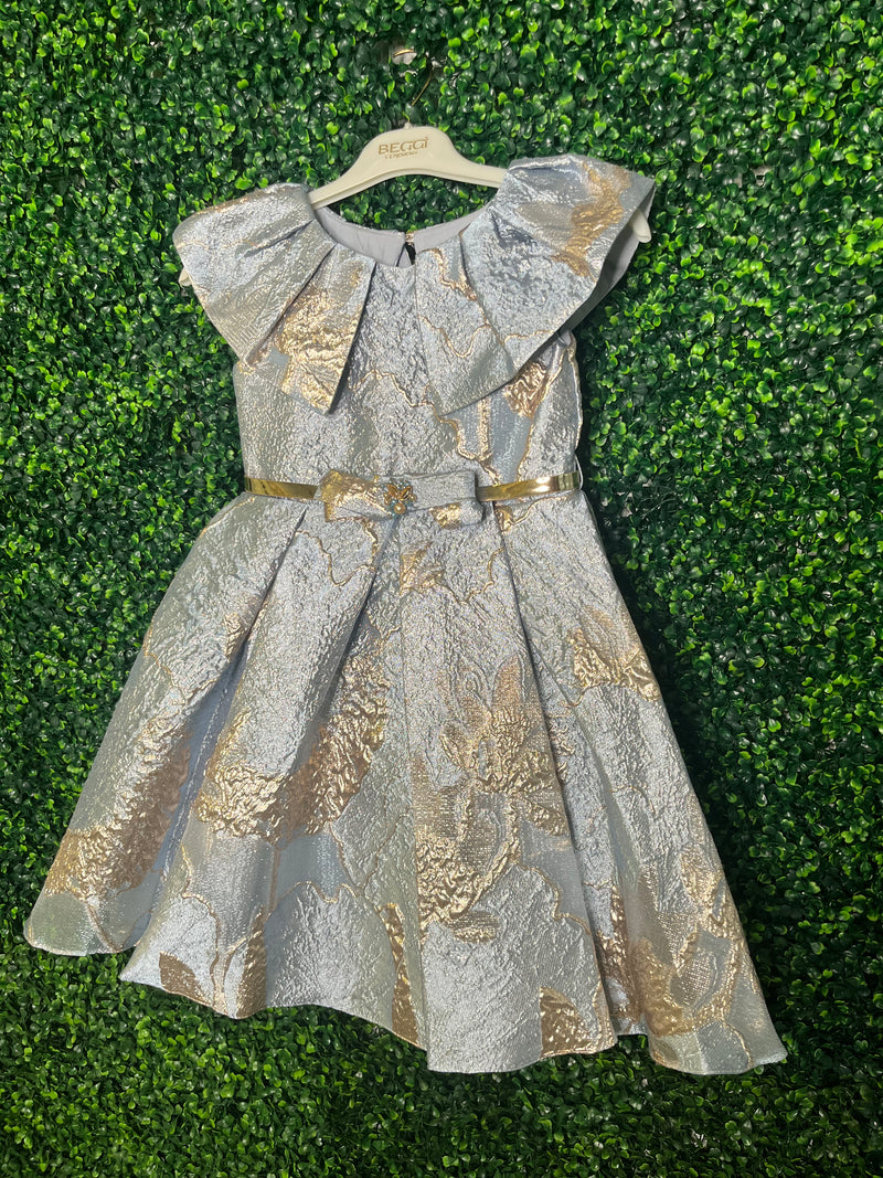 Girls' Jacquard Special Ocassion Party Dress 3818 11 / Mint Girls' Jacquard Special Ocassion Party Dress 3818 11 / Mint
