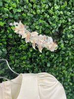 Nan & Jan Ivory Satin and Tulle Floral Dress 3812