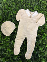Dr. Kid Infant Boys’ Beige 2 Piece Outfit DK134