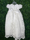 Macis Design Girls’ Crochet Lace Christening Gown
