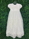 Princess Daliana Embroidered and Pearl Christening Gown Y2051U