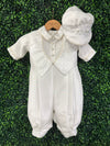 Piccolo Bacio Boys' Shantung Outfit with Jacquard Vest Mark