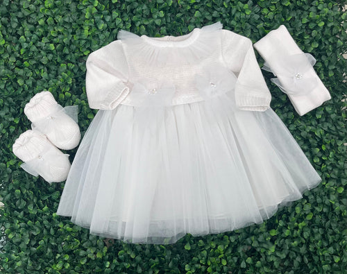 Bimbalo Girls' Infant Long Sleeve Dress Set