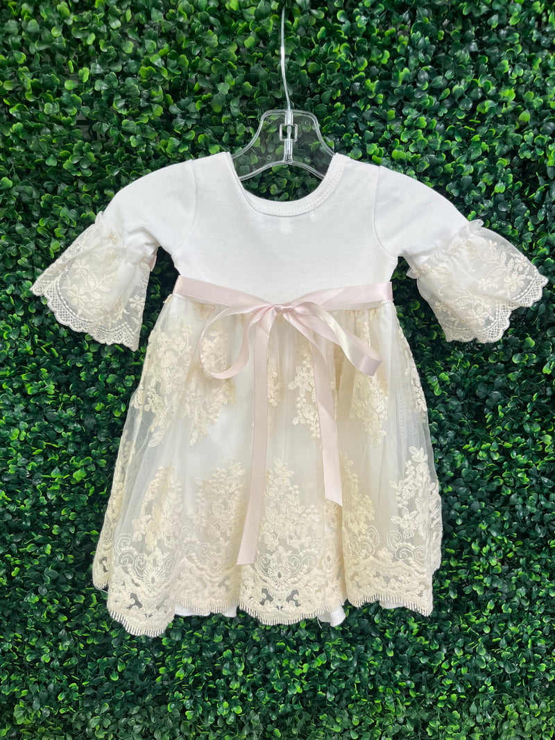 Bebe Gabrielle Girls’ Lace Changing Outfit 3857-4