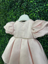 Bimbalo’ Girls' Tiered Puff Sleeve Pink Shimmer Party Dress