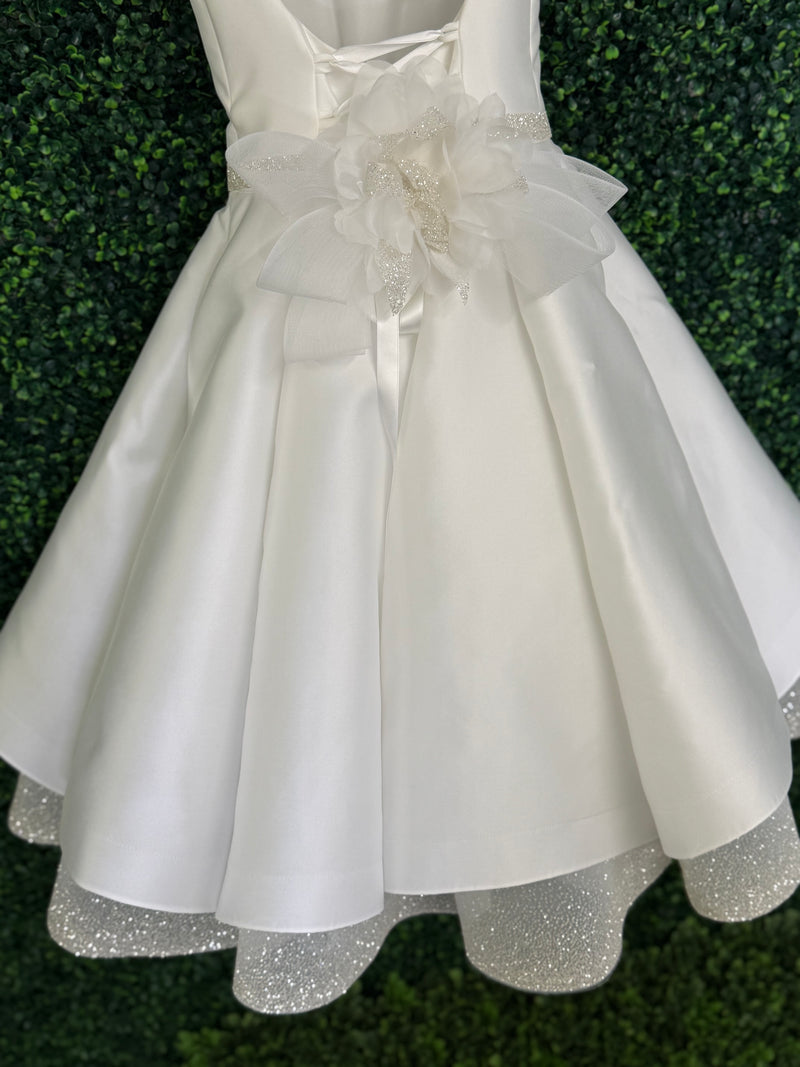 Michelina Bimbi Mikado Shimmer Communion Gown J4203