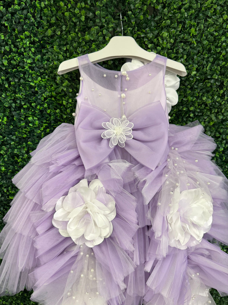 Dolce Bambini Lilac and Pearl Tulle Gown