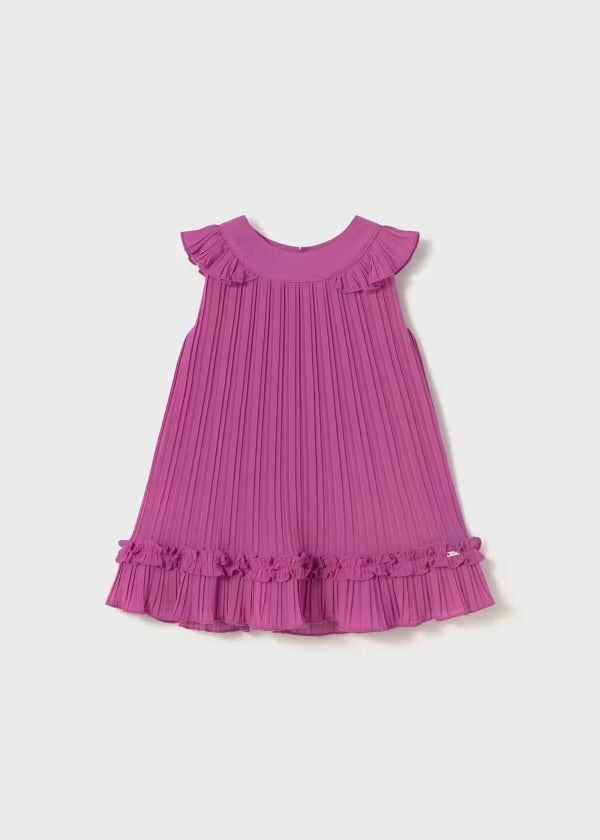 Mayoral Girls’ Fuchsia Pleated Dress 1915